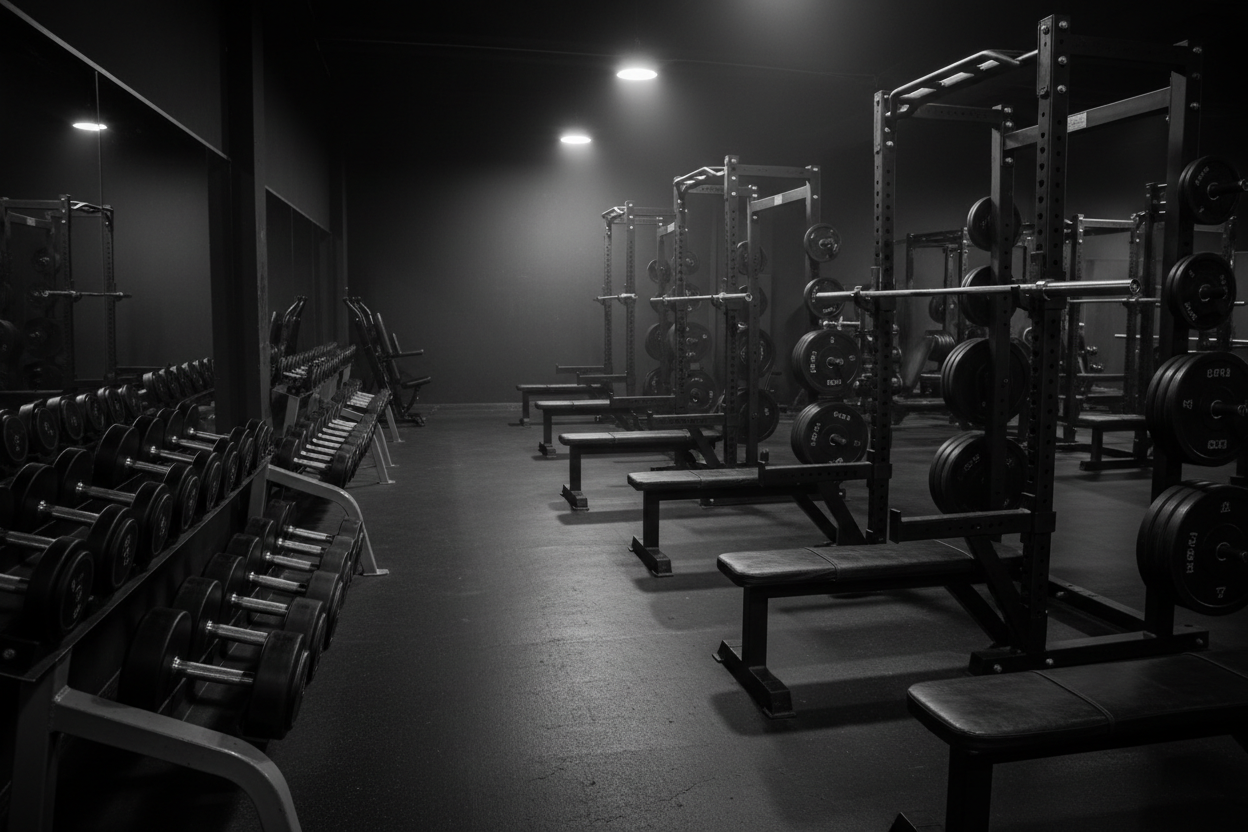 Dark Bodybuilding Gym